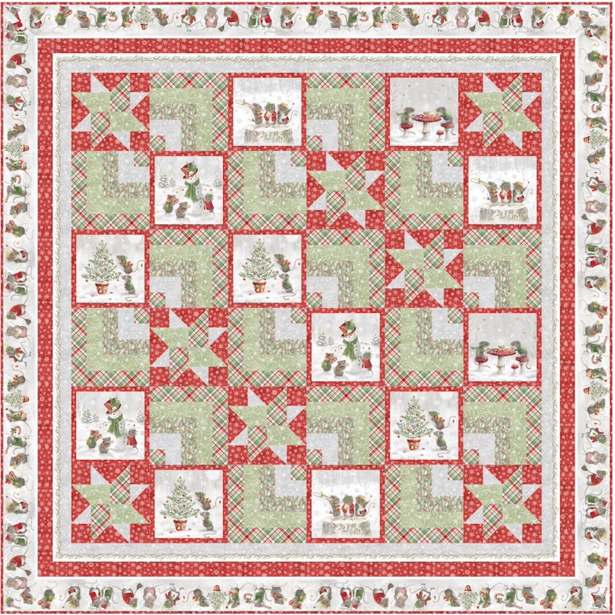 Cabin Star Downloadable Pattern by Pine Tree Country Quilts