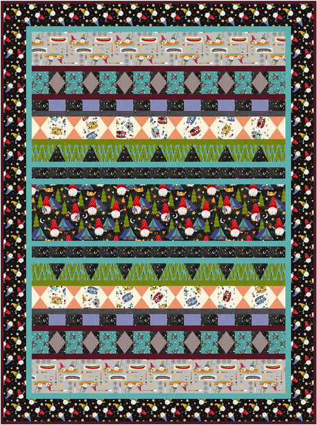 Cabin Stripes Quilt Pattern by Tourmaline & Thyme Quilts