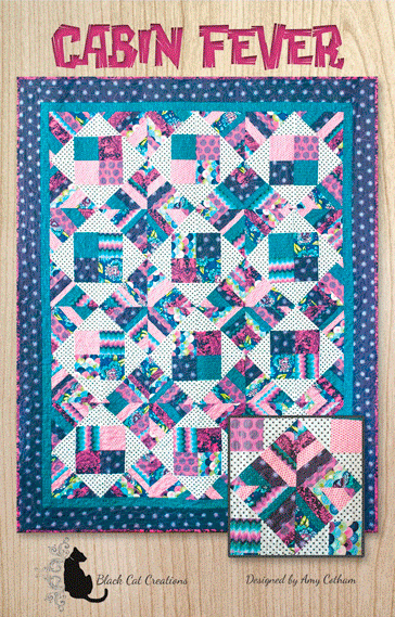 Cabin Fever Quilt Pattern by Black Cat Creations