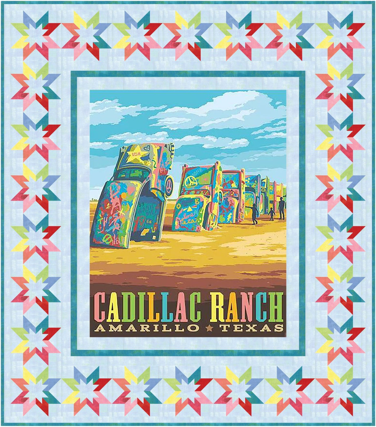 Cadillac Ranch Downloadable Pattern by Needle In A Hayes Stack