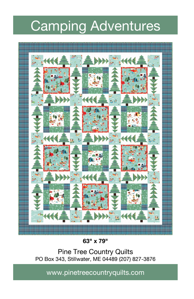 Camping Adventures Downloadable Pattern by Pine Tree Country Quilts