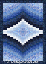 Twin Diamond Bluebell Quilt Pattern by Castilleja Cotton