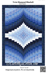 Twin Diamond Bluebell Quilt Pattern by Castilleja Cotton