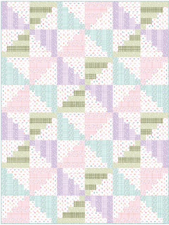 Hearts and Pastels Quilt Pattern by The Whimsical Workshop