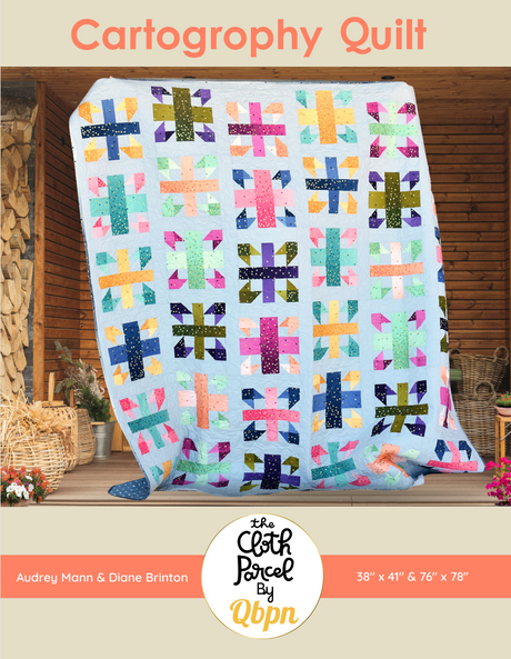 Cartography Quilt Pattern by Cloth Parcel