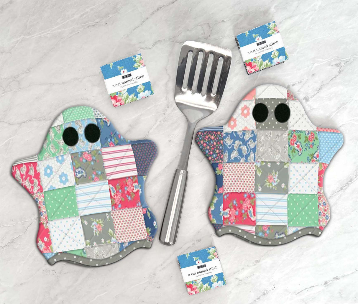 Ghostly Hot Pads Downloadable Pattern by J. Minnis Designs