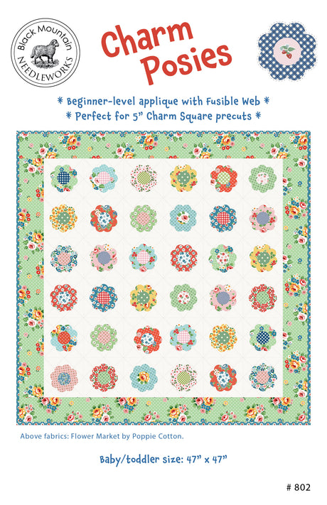 Charm Posies Downloadable Pattern by Black Mountain Needleworks