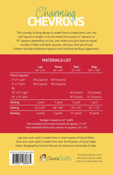 Back of the Charming Chevrons Downloadable Pattern by Christa Quilts