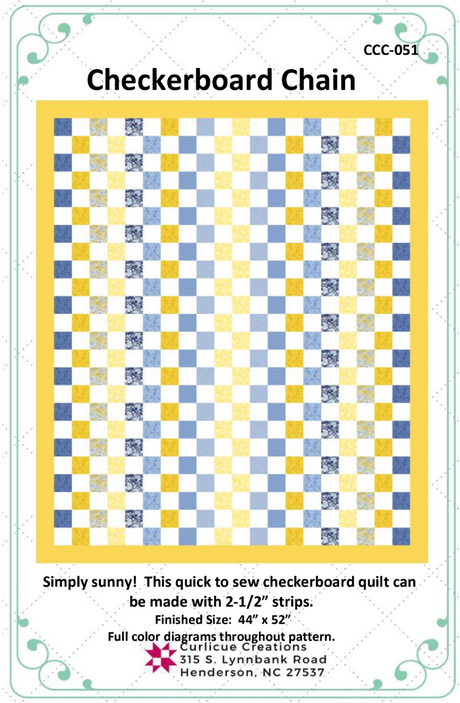 Checkerboard Chain Downloadable Pattern by Curlicue Creations
