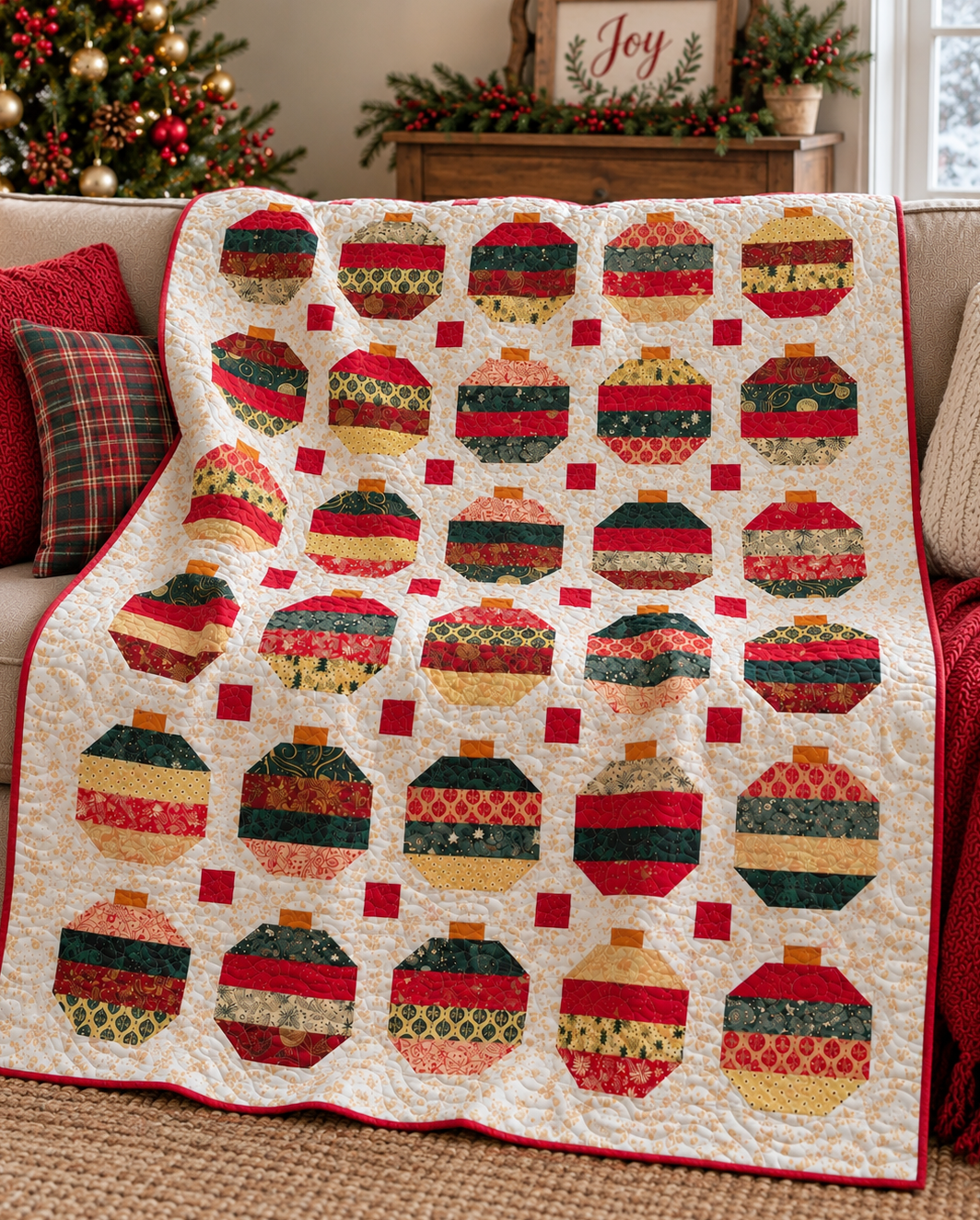Christmas Join Downloadable Pattern by Cuddle Cat Quiltworks