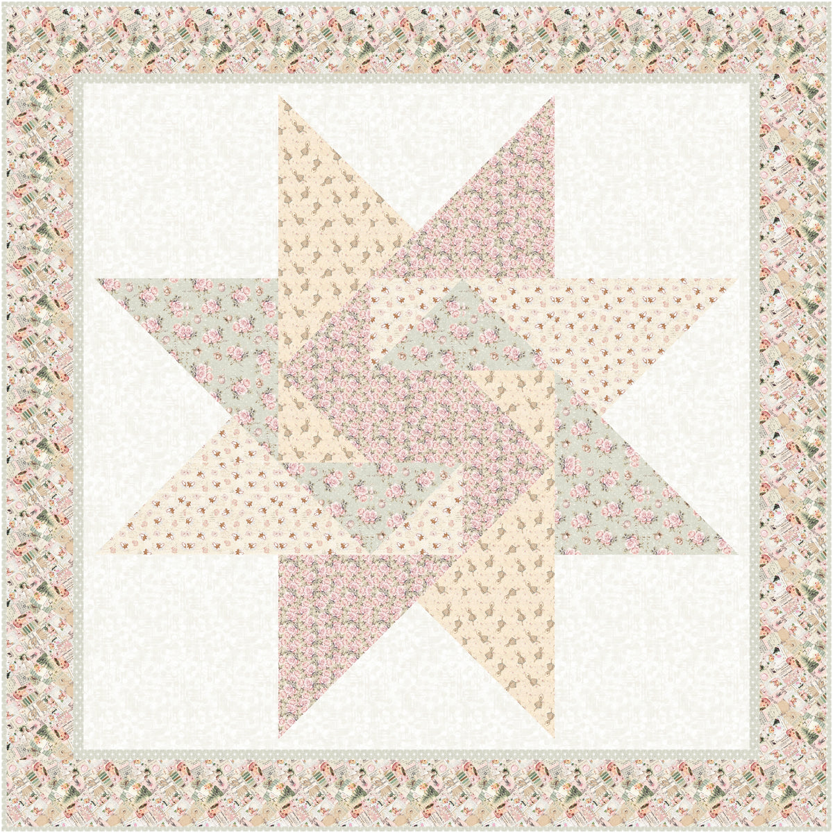 Christmas Market Star Downloadable Pattern by Needle In A Hayes Stack