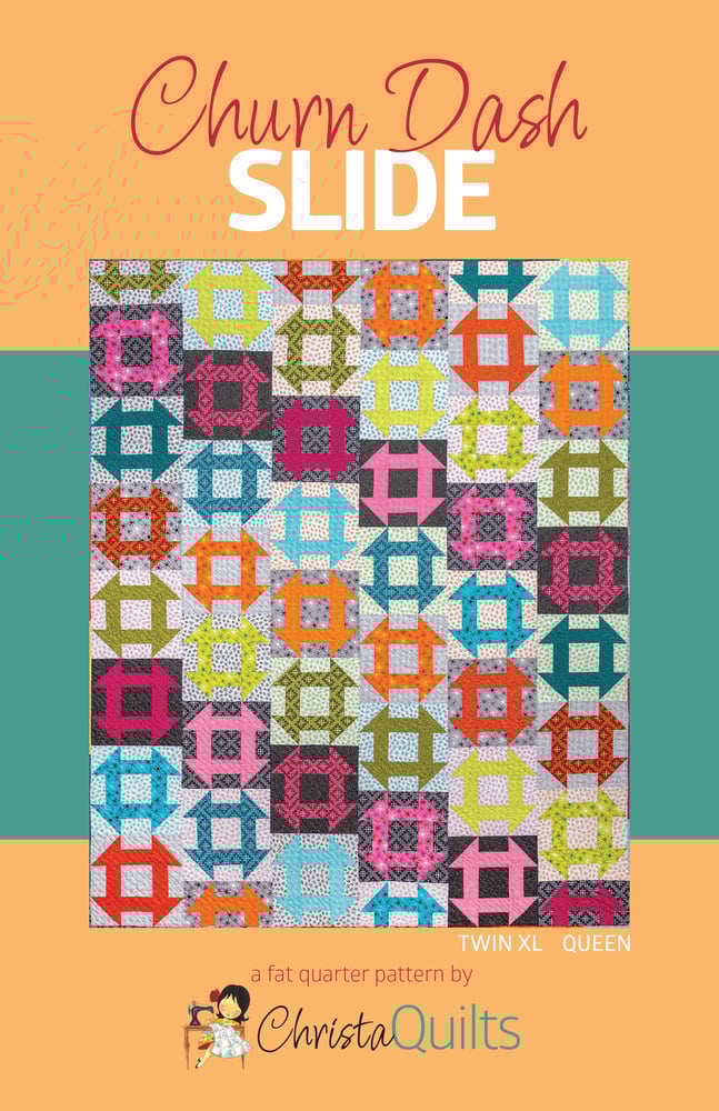 Churn Dash Slide Downloadable Pattern by Christa Quilts