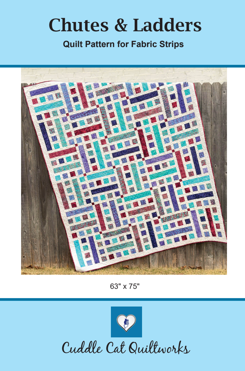 Chutes and Ladders Downloadable Pattern by Cuddle Cat Quiltworks