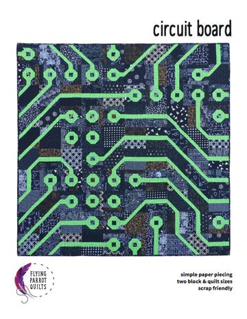 Circuit Board Quilt Pattern by Flying Parrot Quilts