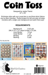 Back of the Coin Toss Downloadable Pattern by Black Cat Creations