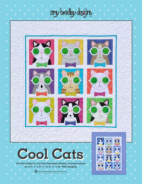 Cool Cats Downloadable Pattern by Amy Bradley Designs