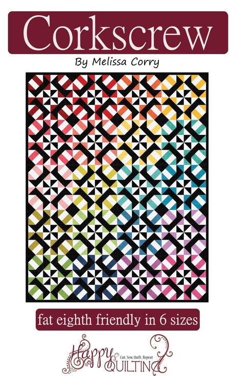 Corkscrew Downloadable Pattern by Happy Quilting Melissa Corry