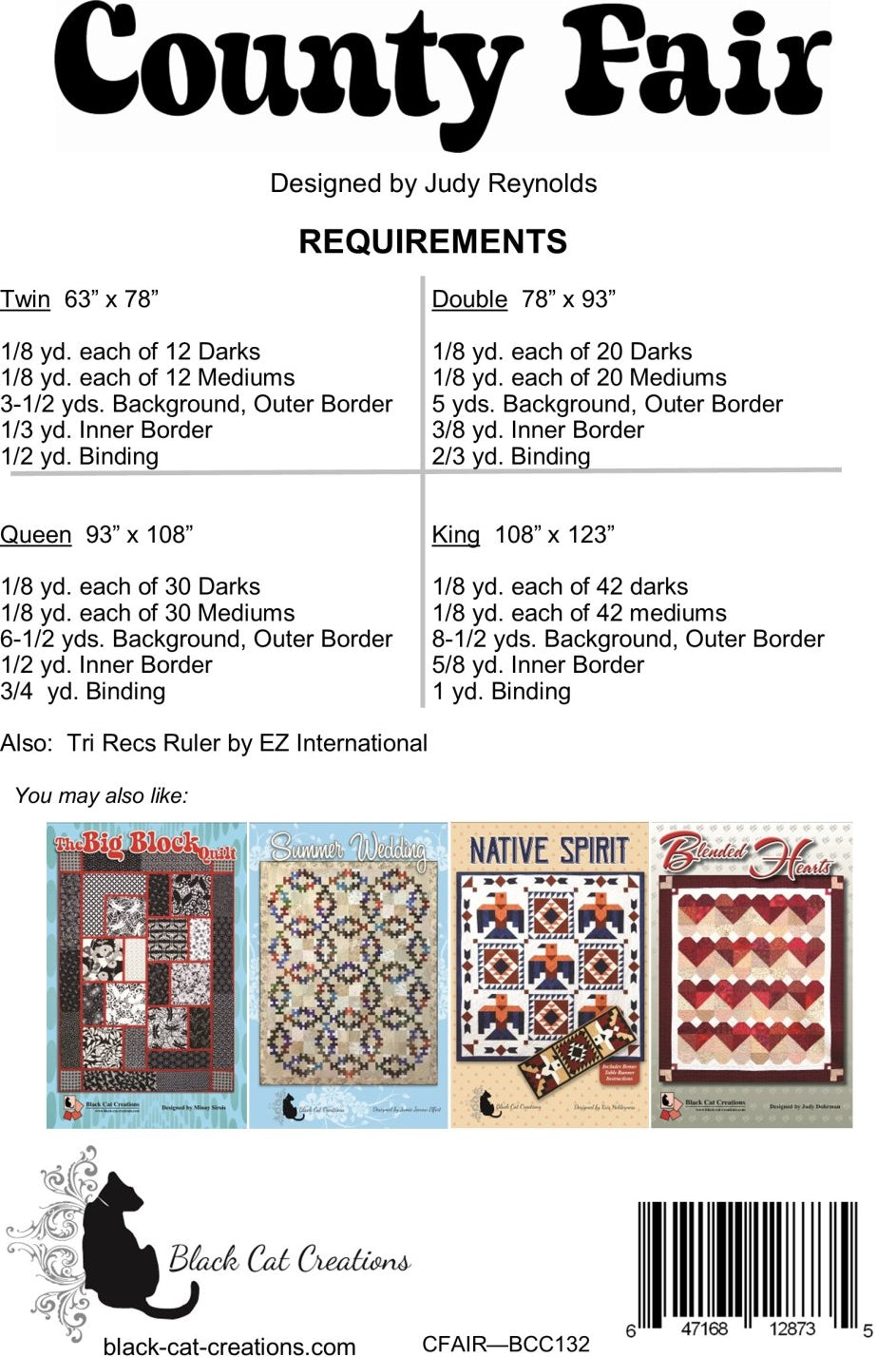 Back of the County Fair Downloadable Pattern by Black Cat Creations