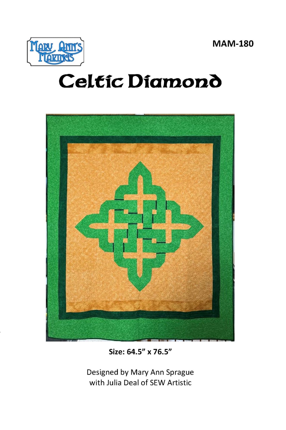 Celtic Diamond Downloadable Pattern by Mary Ann’s Making