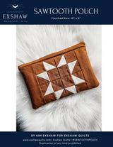 Sawtooth Pouch Downloadable Pattern by Exshaw Quilts