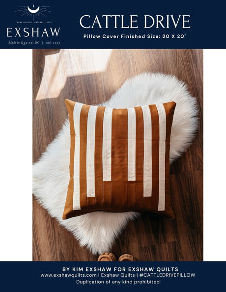 Cattle Drive Downloadable Pattern by Exshaw Quilts
