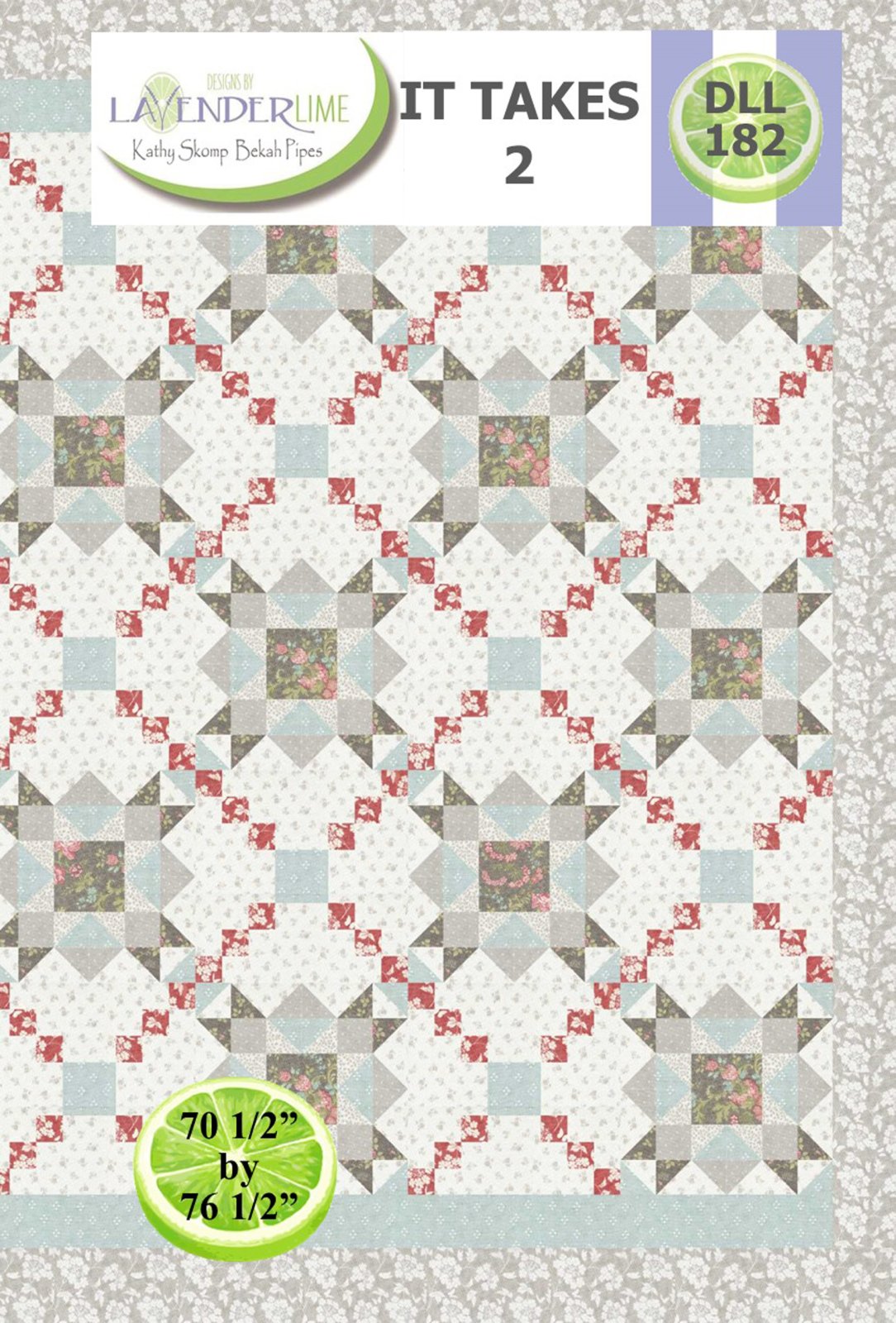 It Takes Two Downloadable Pattern by Lavender Lime Quilting