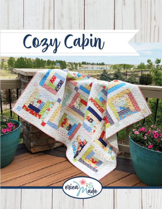 Cozy Log Cabin Quilt Pattern by Confessions of a Homeschooler