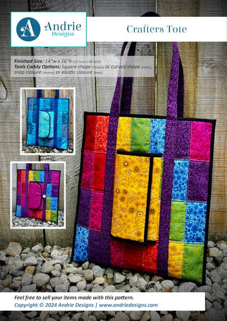 Crafters Tote Downloadable Pattern by Andrie Designs