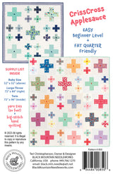 Back of the Crisscross Applesauce Downloadable Pattern by Black Mountain Needleworks