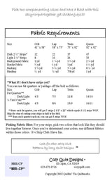 Back of the Crossed Path Downloadable Pattern by Cozy Quilt Designs