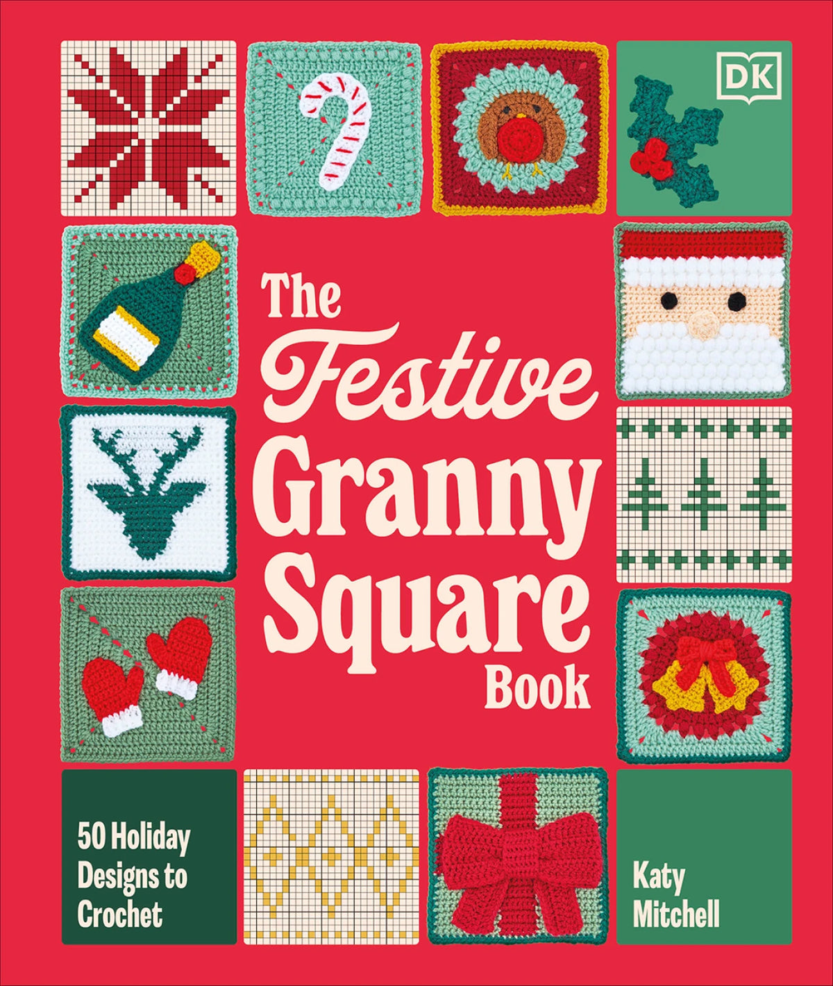 Festive Granny Square Bk by DK
