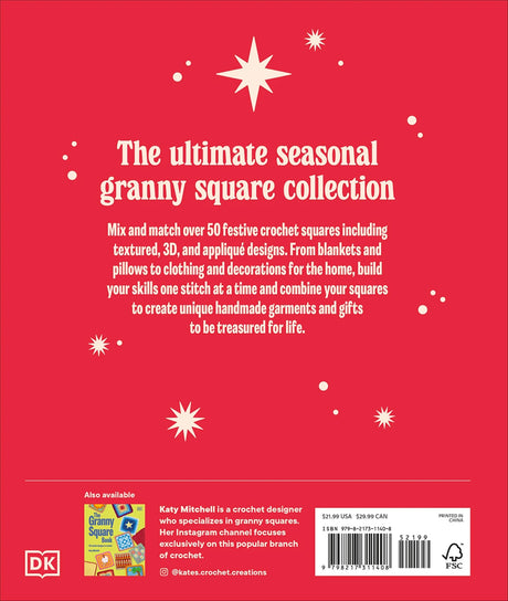 Back of the Festive Granny Square Bk
 by DK