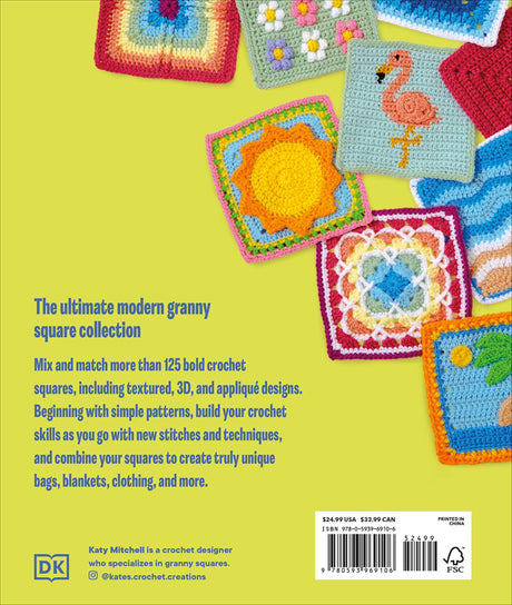 Back of the The Granny Square Book by DK