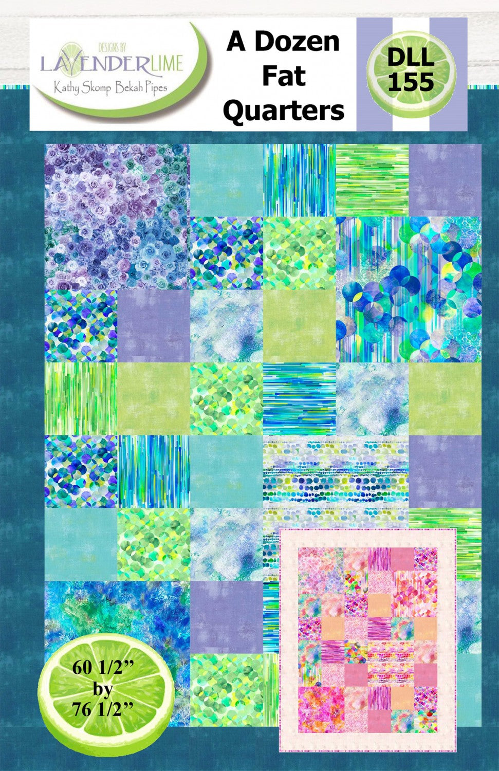 A Dozen Fat Quarters Quilt Pattern by Lavender Lime Quilting