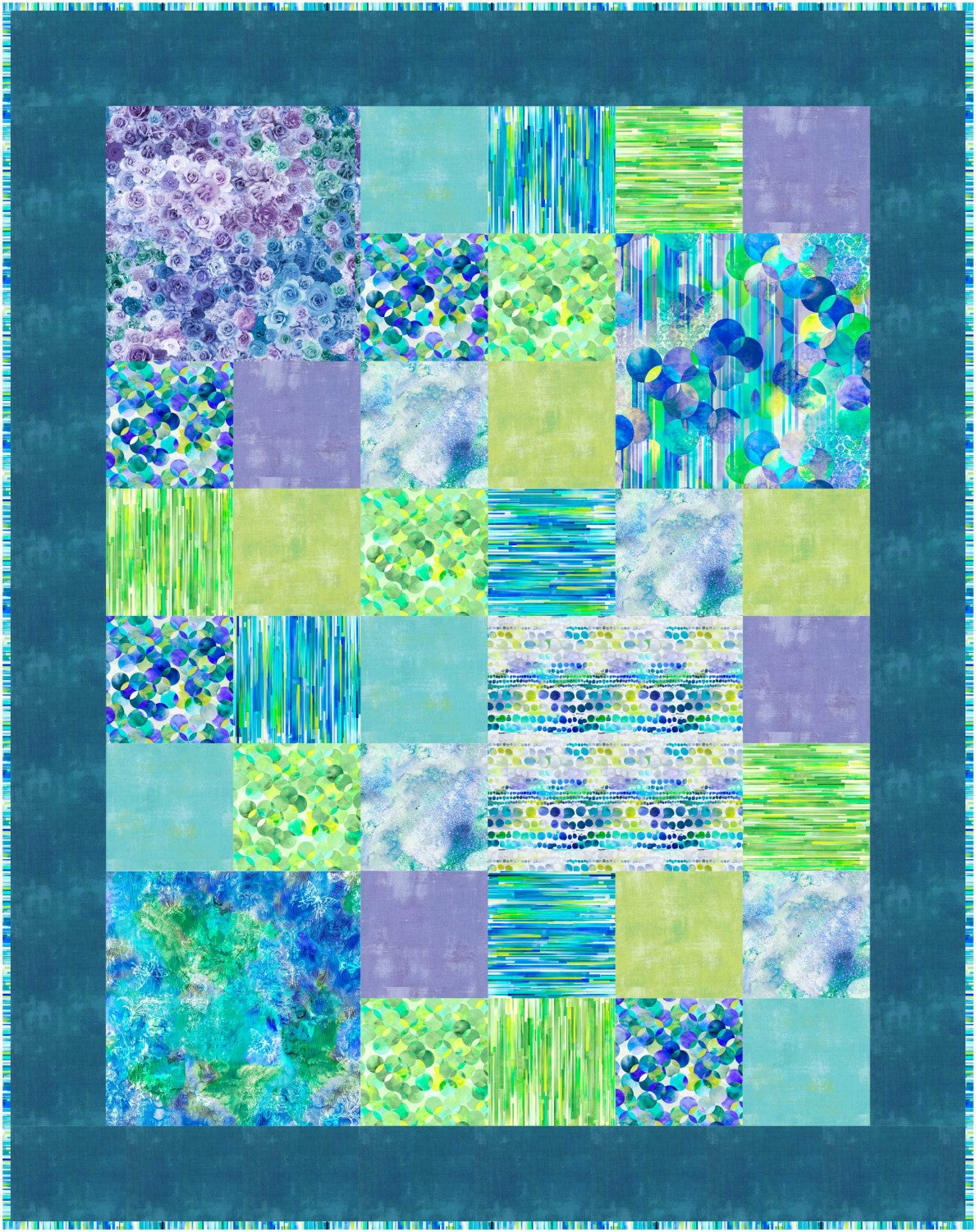 A Dozen Fat Quarters Quilt Pattern by Lavender Lime Quilting