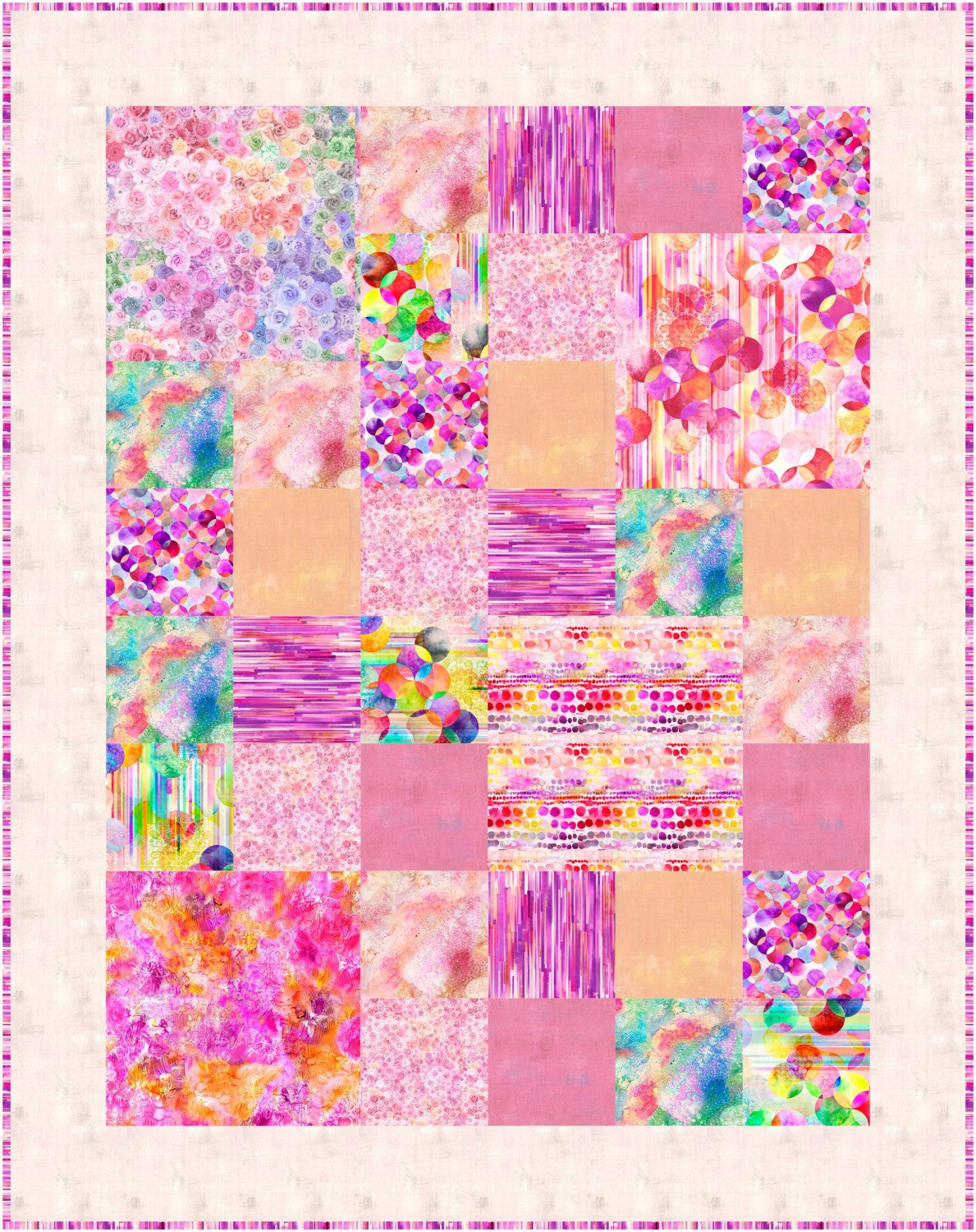 A Dozen Fat Quarters Quilt Pattern by Lavender Lime Quilting