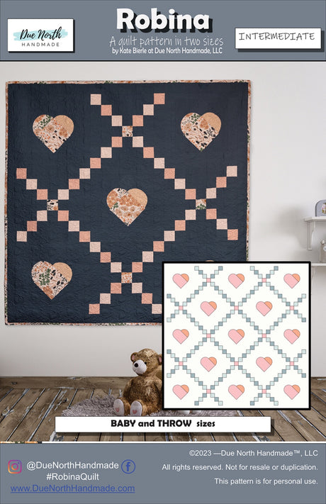 Robina Quilt Pattern by Due North Handmade LLC