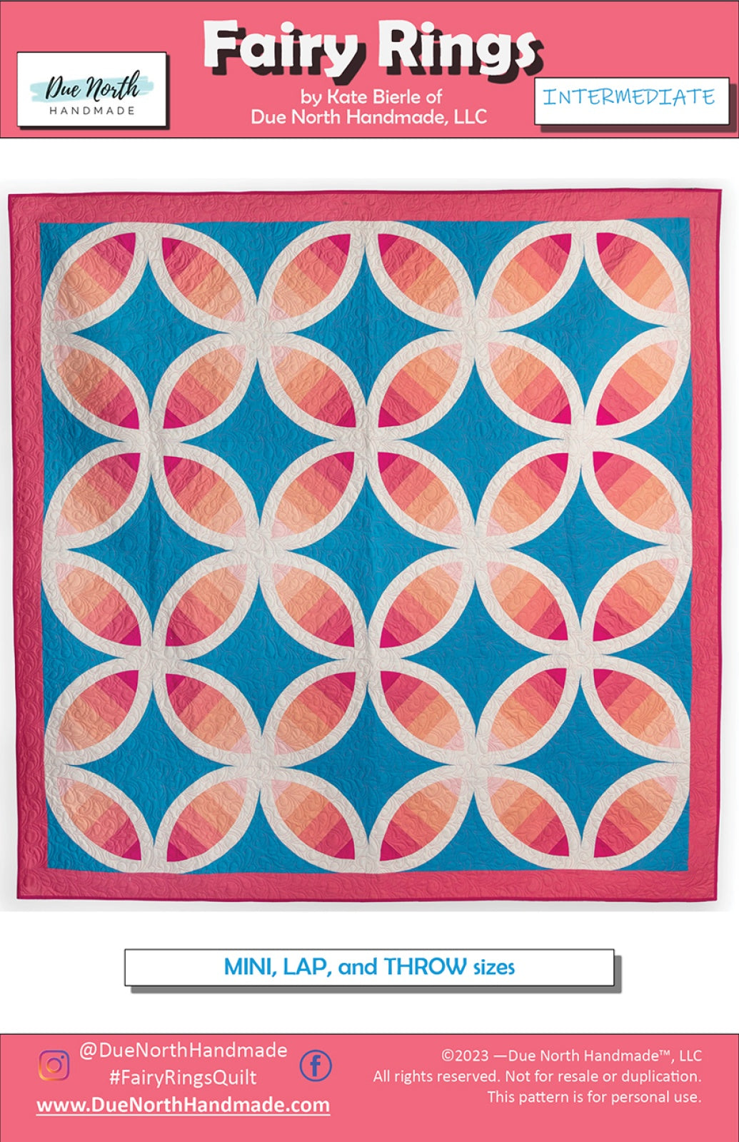 Fairy Rings Quilt Pattern by Due North Handmade LLC