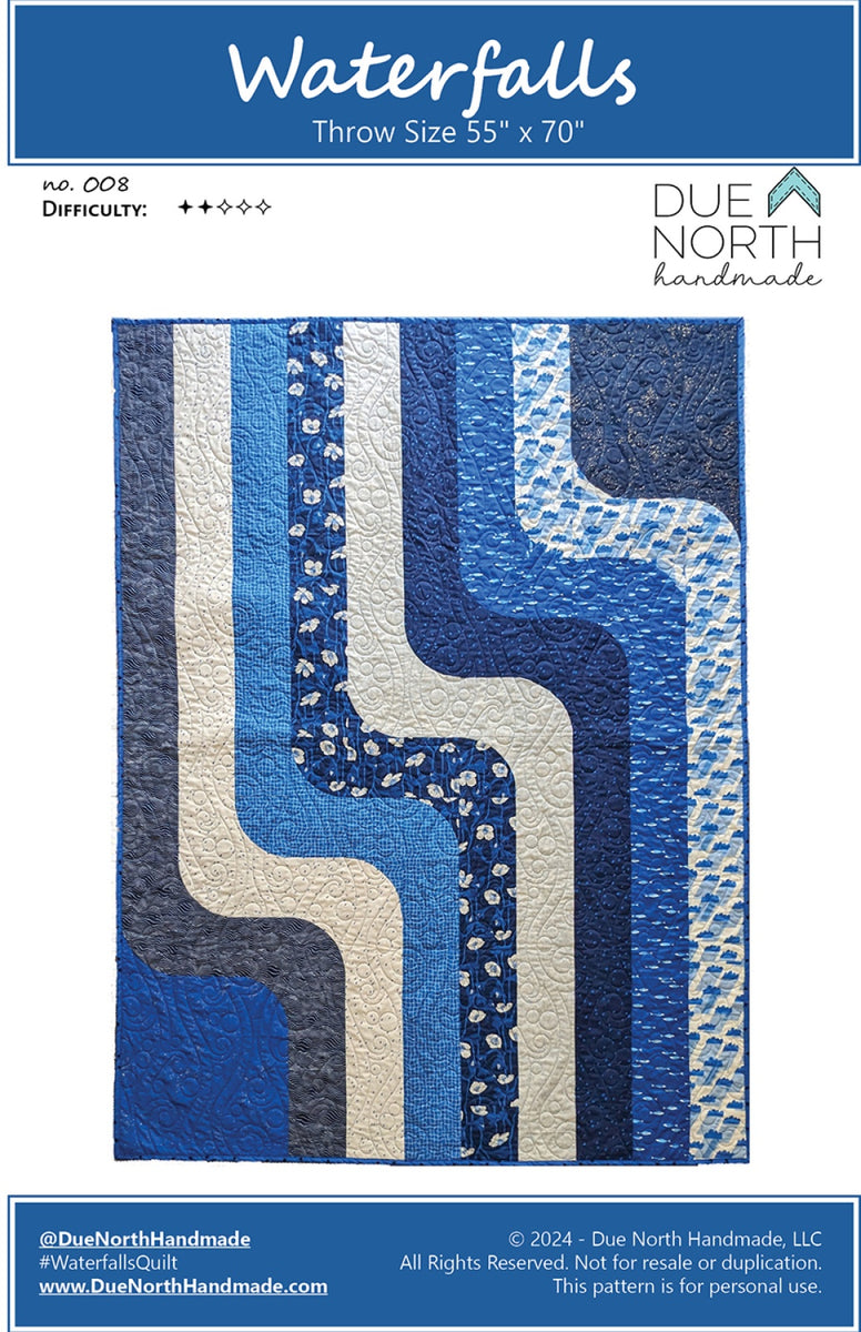 Waterfalls Quilt Pattern – Quilting Books Patterns and Notions