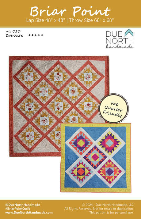 Briar Point Quilt Pattern by Due North Handmade LLC