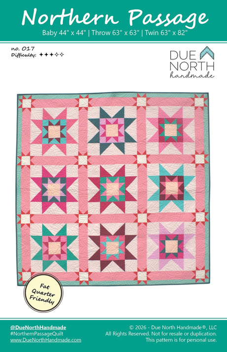 Northern Passage Quilt Pattern by Due North Handmade LLC