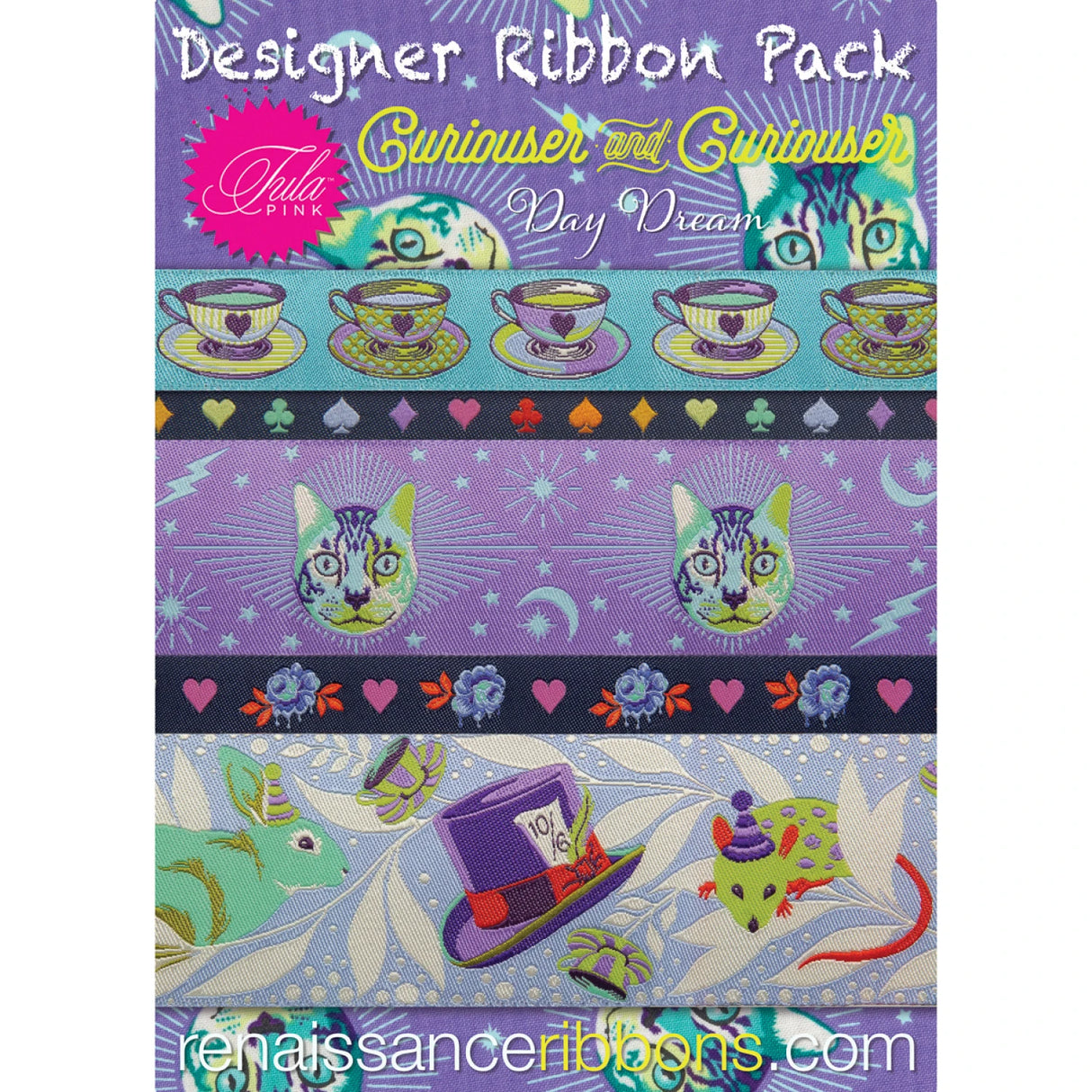 Tula Pink Curiouser DayDream Designer Pack by Renaissance Ribbons Inc