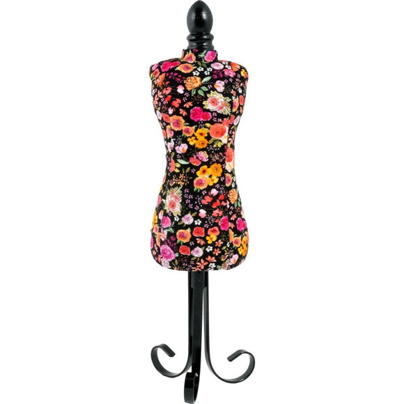 Pincushion Dress Form Black Floral by Dritz