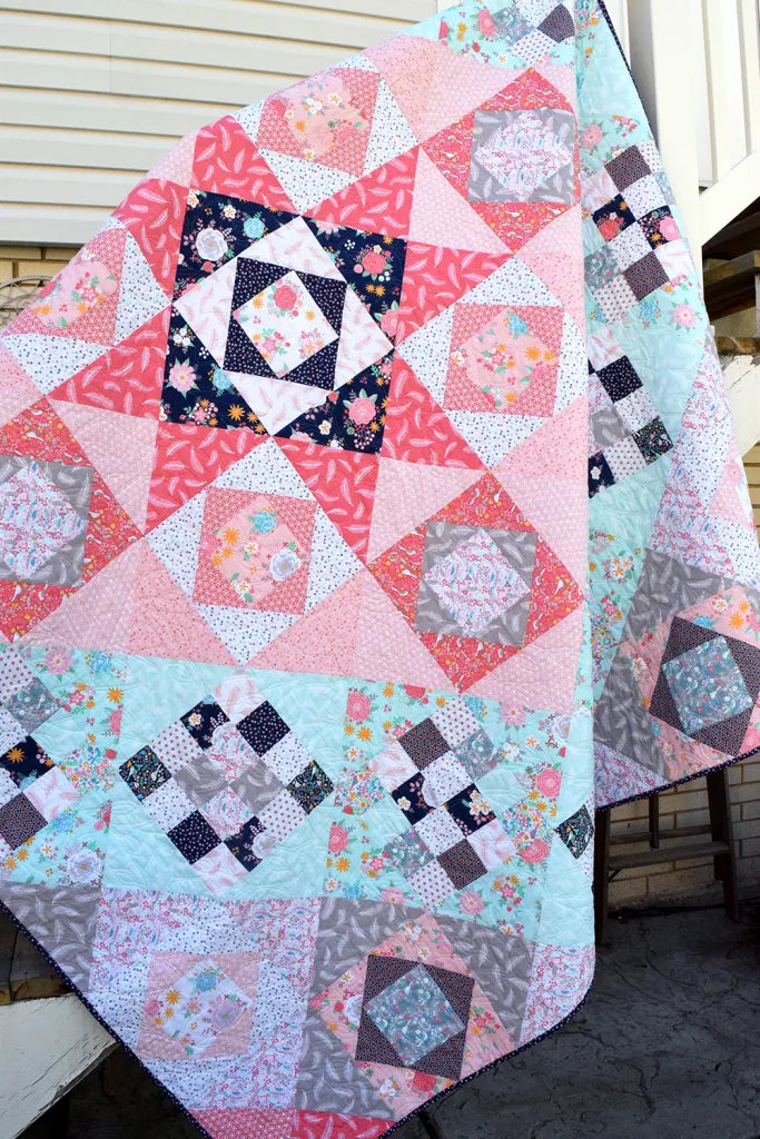 Dawning Star Quilt Pattern by Cloth Parcel