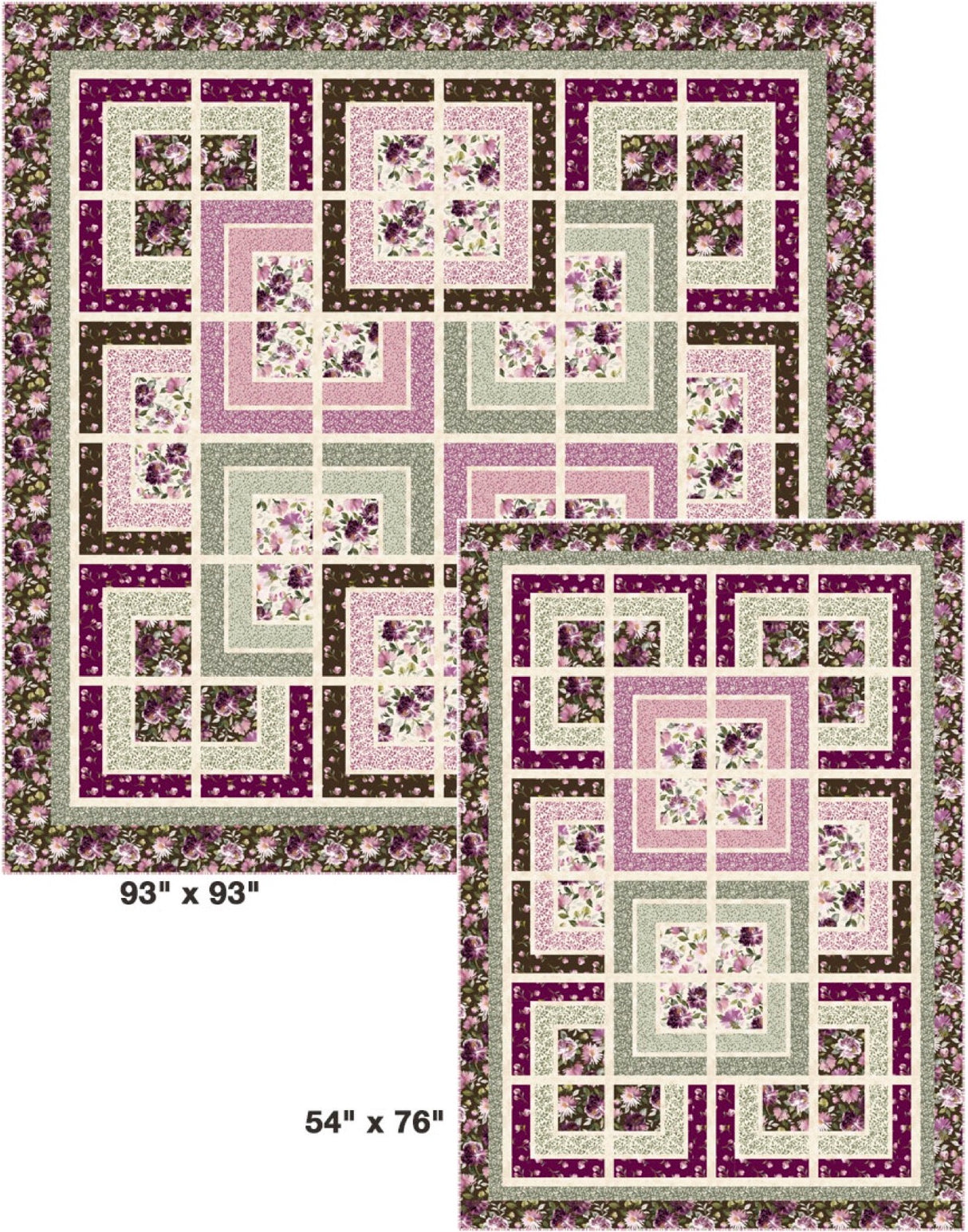 Dahlia Cabins Downloadable Pattern by Pine Tree Country Quilts