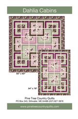 Dahlia Cabins Downloadable Pattern by Pine Tree Country Quilts
