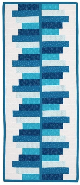 Daisy Blue Table Runner and Napkins Pattern by Upper Canada Quiltworks