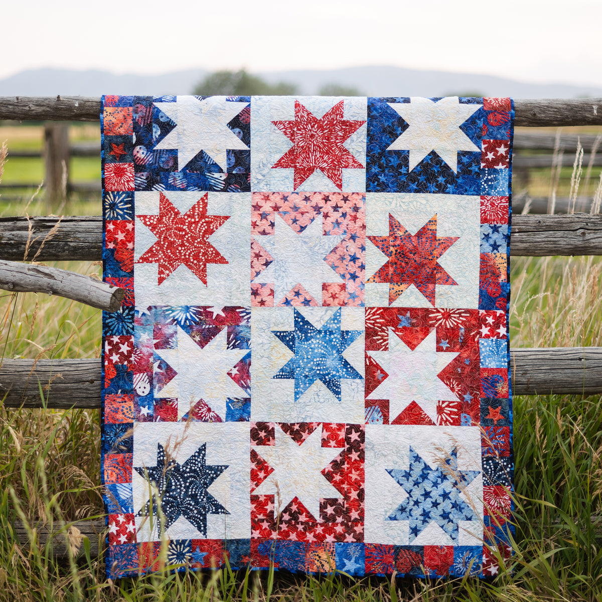 Dancing Stars Quilt Pattern - Christa Quilts