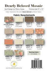 Back of the Dearly Beloved Mosaic Downloadable Pattern By Needle In A Hayes Stack