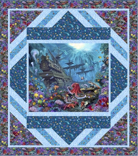 Deep Sea Treasure Downloadable Pattern by Pine Tree Country Quilts